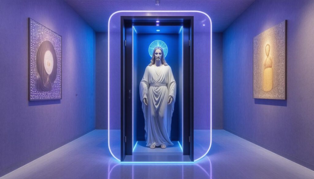 KI-Jesus im Beichtstuhl: Eine innovative Kunstinstallation in der Luzerner Kirche